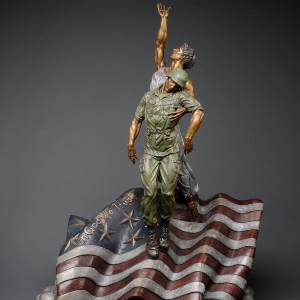 Veterans and Fallen Soldier Memorial - Small Figure
