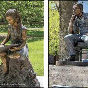 “Story Hour,” left, “American Farmer,” right.